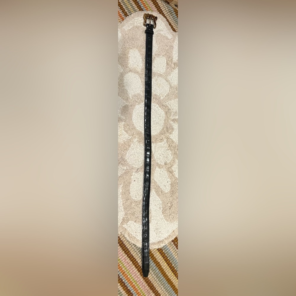 Barry Kieselstein Cord New York Brown Alligator belt